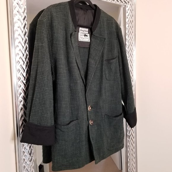 Vintage Rare Austrian Josef Geiger Original Salzburger Tracht Gingham Jacket - Picture 3 of 16